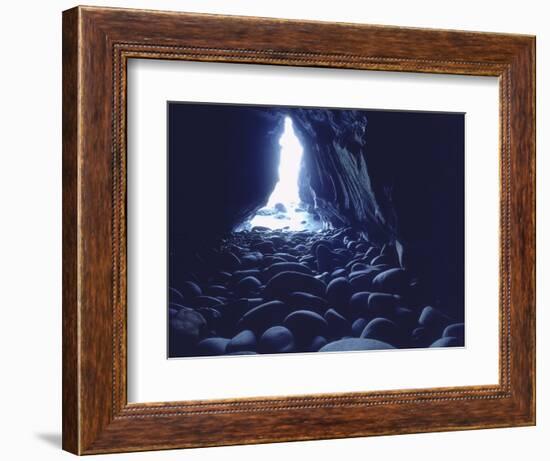 Sea Cave at La Jolla Caves off the Pacific Ocean, San Diego, California, USA-Christopher Talbot Frank-Framed Photographic Print