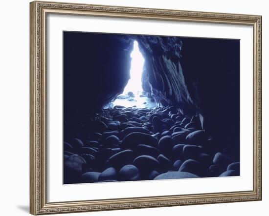 Sea Cave at La Jolla Caves off the Pacific Ocean, San Diego, California, USA-Christopher Talbot Frank-Framed Photographic Print