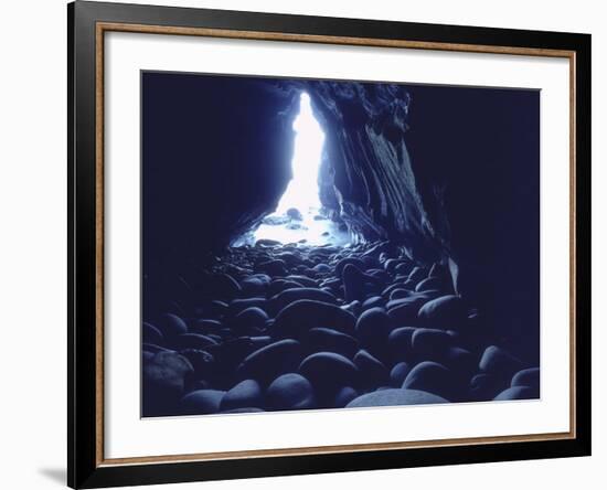 Sea Cave at La Jolla Caves off the Pacific Ocean, San Diego, California, USA-Christopher Talbot Frank-Framed Photographic Print