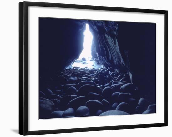 Sea Cave at La Jolla Caves off the Pacific Ocean, San Diego, California, USA-Christopher Talbot Frank-Framed Photographic Print