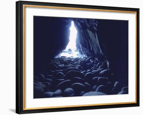 Sea Cave at La Jolla Caves off the Pacific Ocean, San Diego, California, USA-Christopher Talbot Frank-Framed Photographic Print