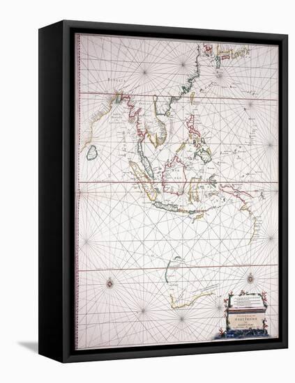 Sea Chart East of India'-null-Framed Premier Image Canvas