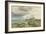 Sea Coast with Castle, Sheep and Shepherd (Watercolour and Scratching Out on Paper)-Samuel Bough-Framed Giclee Print