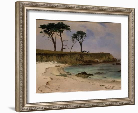 Sea Cove, c.1880-90-Albert Bierstadt-Framed Giclee Print