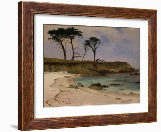 Sea Cove, c.1880-90-Albert Bierstadt-Framed Giclee Print