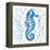 Sea Creature Sea Horse Color-Courtney Prahl-Framed Stretched Canvas