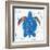 Sea Creature Turtle Color-Courtney Prahl-Framed Art Print