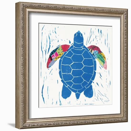 Sea Creature Turtle Color-Courtney Prahl-Framed Art Print