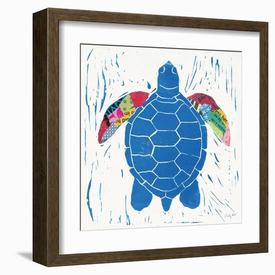 Sea Creature Turtle Color-Courtney Prahl-Framed Art Print