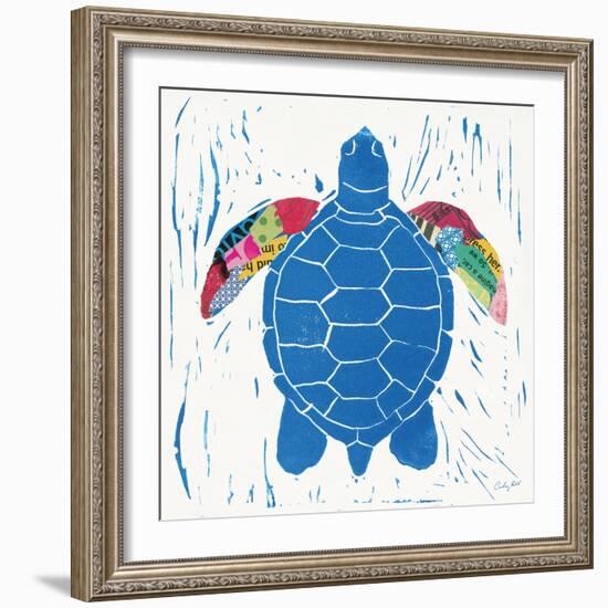 Sea Creature Turtle Color-Courtney Prahl-Framed Art Print