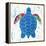 Sea Creature Turtle Color-Courtney Prahl-Framed Stretched Canvas