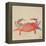 Sea Creatures on Tan I-Julie DeRice-Framed Stretched Canvas