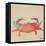 Sea Creatures on Tan I-Julie DeRice-Framed Stretched Canvas