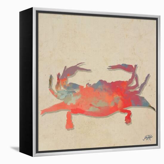 Sea Creatures on Tan I-Julie DeRice-Framed Stretched Canvas