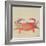 Sea Creatures on Tan I-Julie DeRice-Framed Art Print