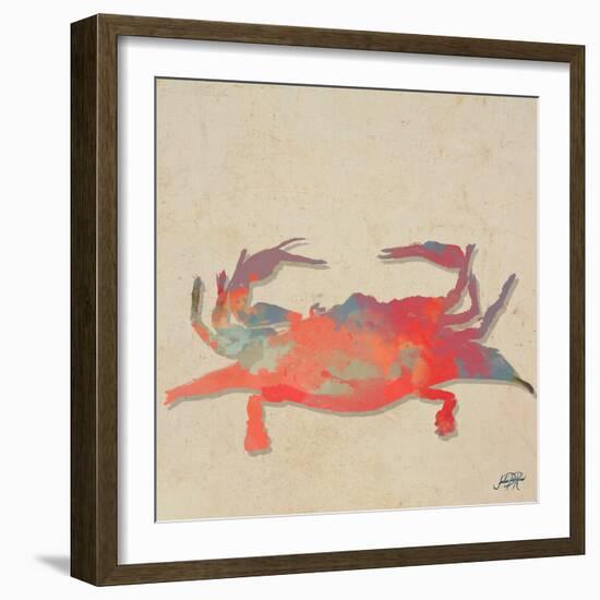 Sea Creatures on Tan I-Julie DeRice-Framed Art Print