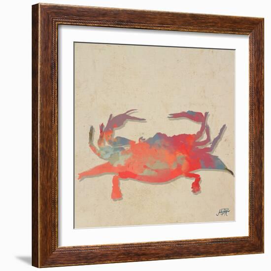 Sea Creatures on Tan I-Julie DeRice-Framed Art Print
