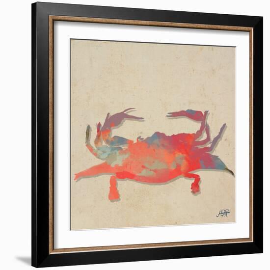 Sea Creatures on Tan I-Julie DeRice-Framed Art Print