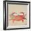 Sea Creatures on Tan I-Julie DeRice-Framed Art Print