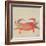 Sea Creatures on Tan I-Julie DeRice-Framed Premium Giclee Print