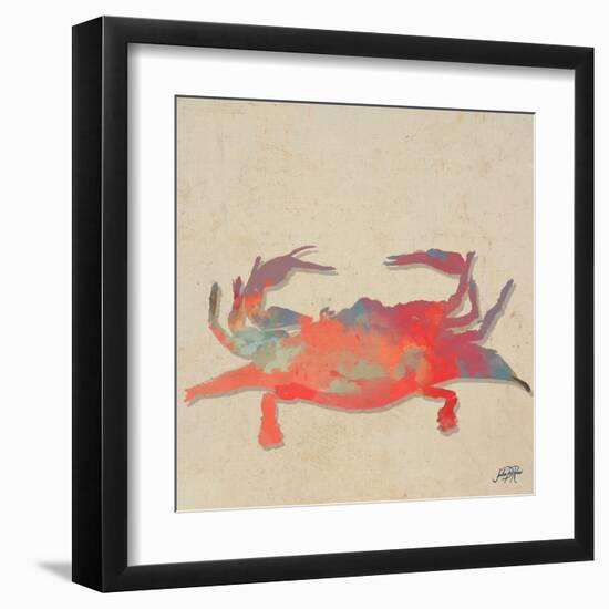 Sea Creatures on Tan I-Julie DeRice-Framed Art Print