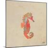 Sea Creatures on Tan III-Julie DeRice-Mounted Art Print