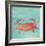 Sea Creatures on Teal I-Julie DeRice-Framed Art Print