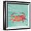 Sea Creatures on Teal I-Julie DeRice-Framed Art Print