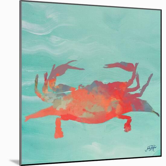 Sea Creatures on Teal I-Julie DeRice-Mounted Art Print