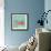 Sea Creatures on Teal I-Julie DeRice-Framed Art Print displayed on a wall