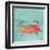 Sea Creatures on Teal I-Julie DeRice-Framed Art Print