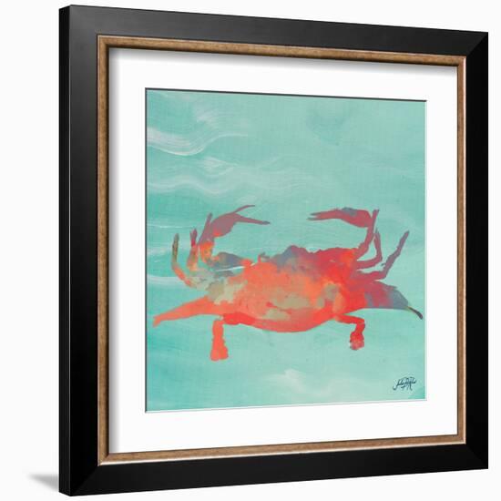 Sea Creatures on Teal I-Julie DeRice-Framed Art Print