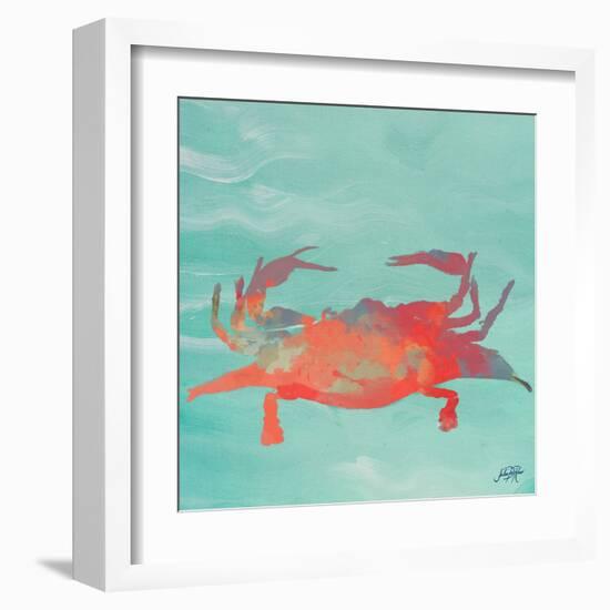 Sea Creatures on Teal I-Julie DeRice-Framed Art Print