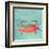 Sea Creatures on Teal I-Julie DeRice-Framed Art Print