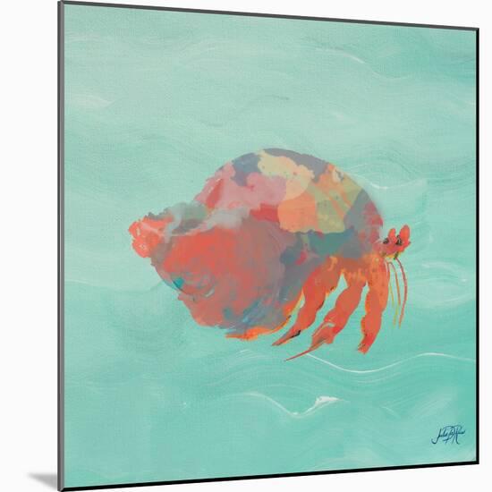 Sea Creatures on Teal II-Julie DeRice-Mounted Art Print