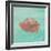 Sea Creatures on Teal II-Julie DeRice-Framed Art Print