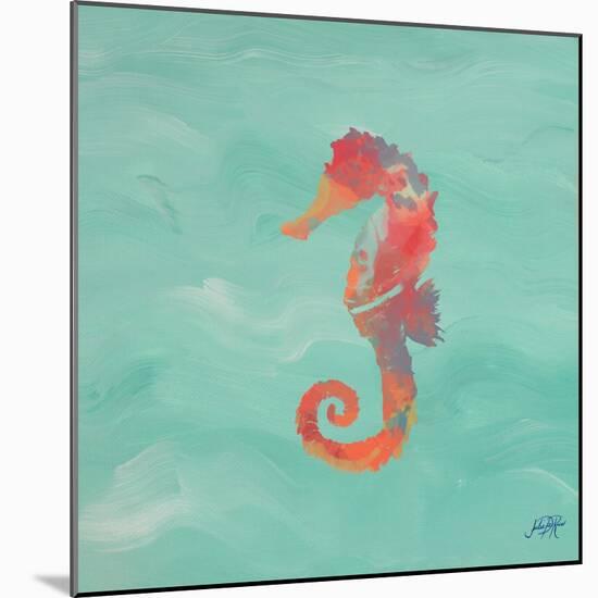 Sea Creatures on Teal IV-Julie DeRice-Mounted Art Print