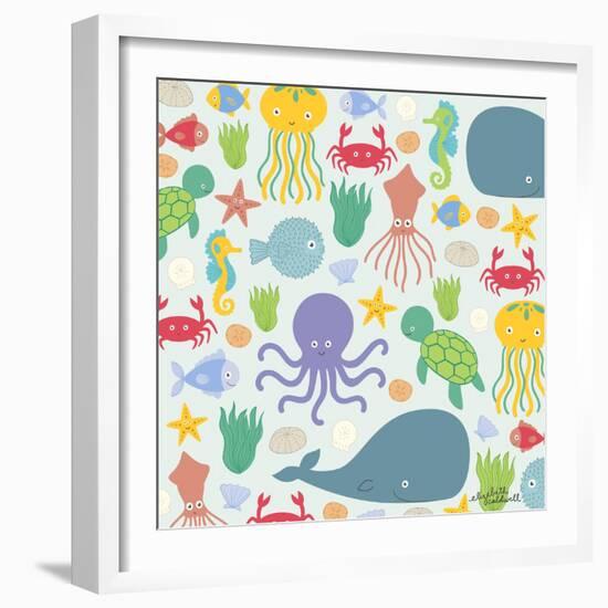 Sea Creatures-Elizabeth Caldwell-Framed Giclee Print