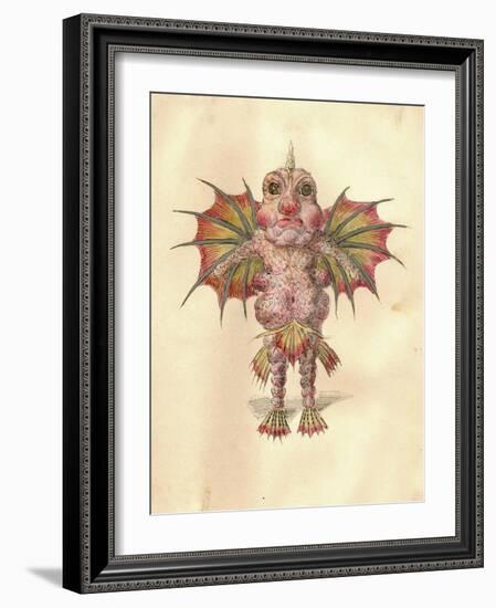 Sea Dragon 1873 'Missing Links' Parade Costume Design-Charles Briton-Framed Giclee Print