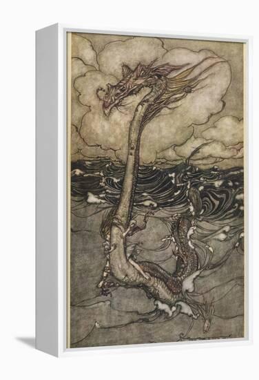 Sea Dragon-Arthur Rackham-Framed Premier Image Canvas