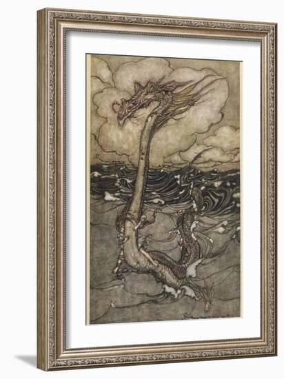 Sea Dragon-Arthur Rackham-Framed Premium Photographic Print