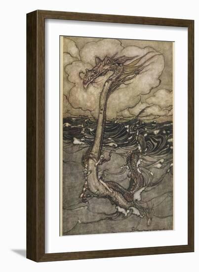 Sea Dragon-Arthur Rackham-Framed Premium Photographic Print