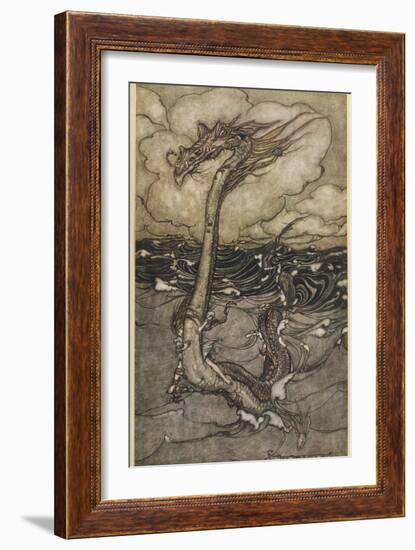 Sea Dragon-Arthur Rackham-Framed Premium Photographic Print