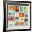 Sea Elements Stamp Collection-woodhouse-Framed Art Print