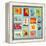 Sea Elements Stamp Collection-woodhouse-Framed Stretched Canvas