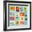 Sea Elements Stamp Collection-woodhouse-Framed Art Print