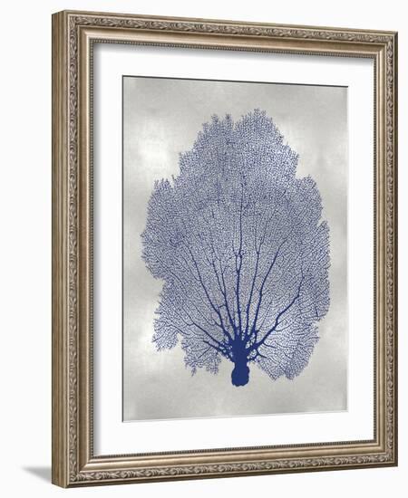 Sea Fan Indigo Blue II-Melonie Miller-Framed Art Print