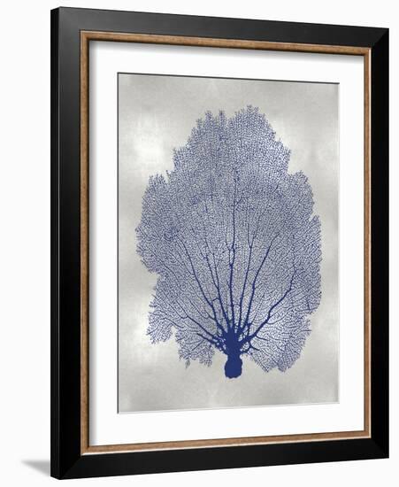 Sea Fan Indigo Blue II-Melonie Miller-Framed Art Print