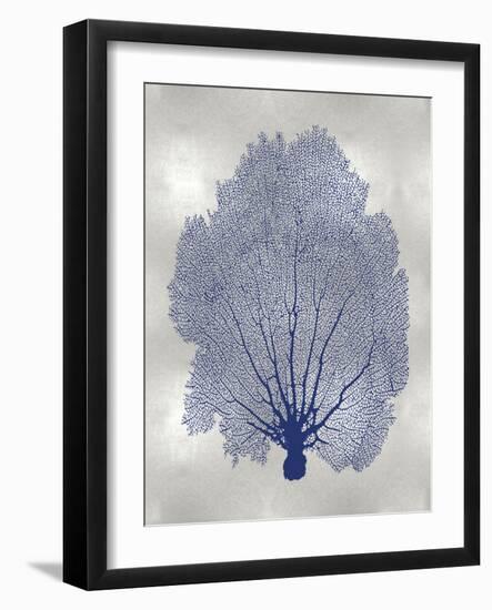 Sea Fan Indigo Blue II-Melonie Miller-Framed Art Print