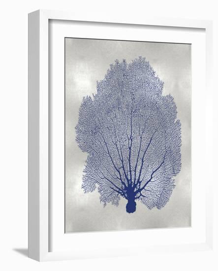 Sea Fan Indigo Blue II-Melonie Miller-Framed Art Print
